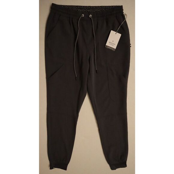Beyond Scrubs 2002SB_T Women's Sz XS-T Pewter Black Joy Jogger Pants - Picture 1 of 9